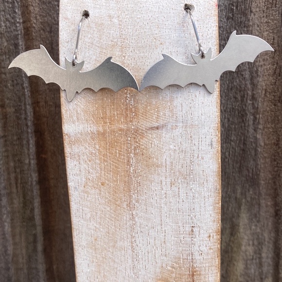 LAST ONE Halloween Bat Vampire Stainless Steel Earrings - Picture 1 of 7
